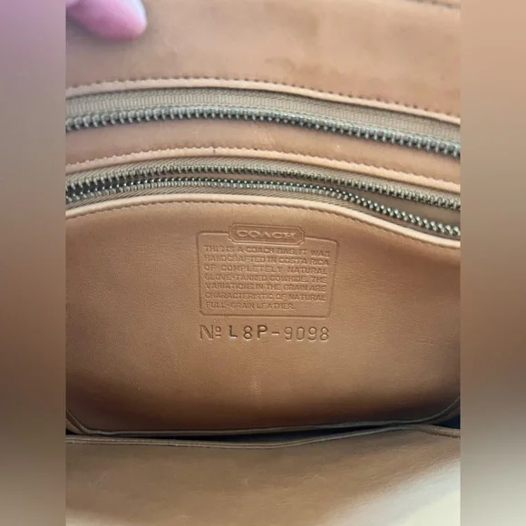 VINTAGE COACH Tribeca Camel Glove Tanned Leather Bleeker Bucket Shoulder Bag - Picture 3 of 11